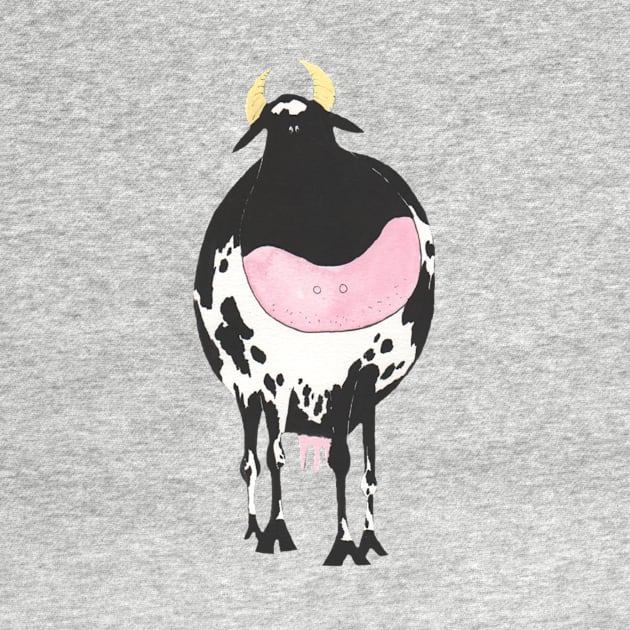 Funny Cow! Moo! by krisevansart